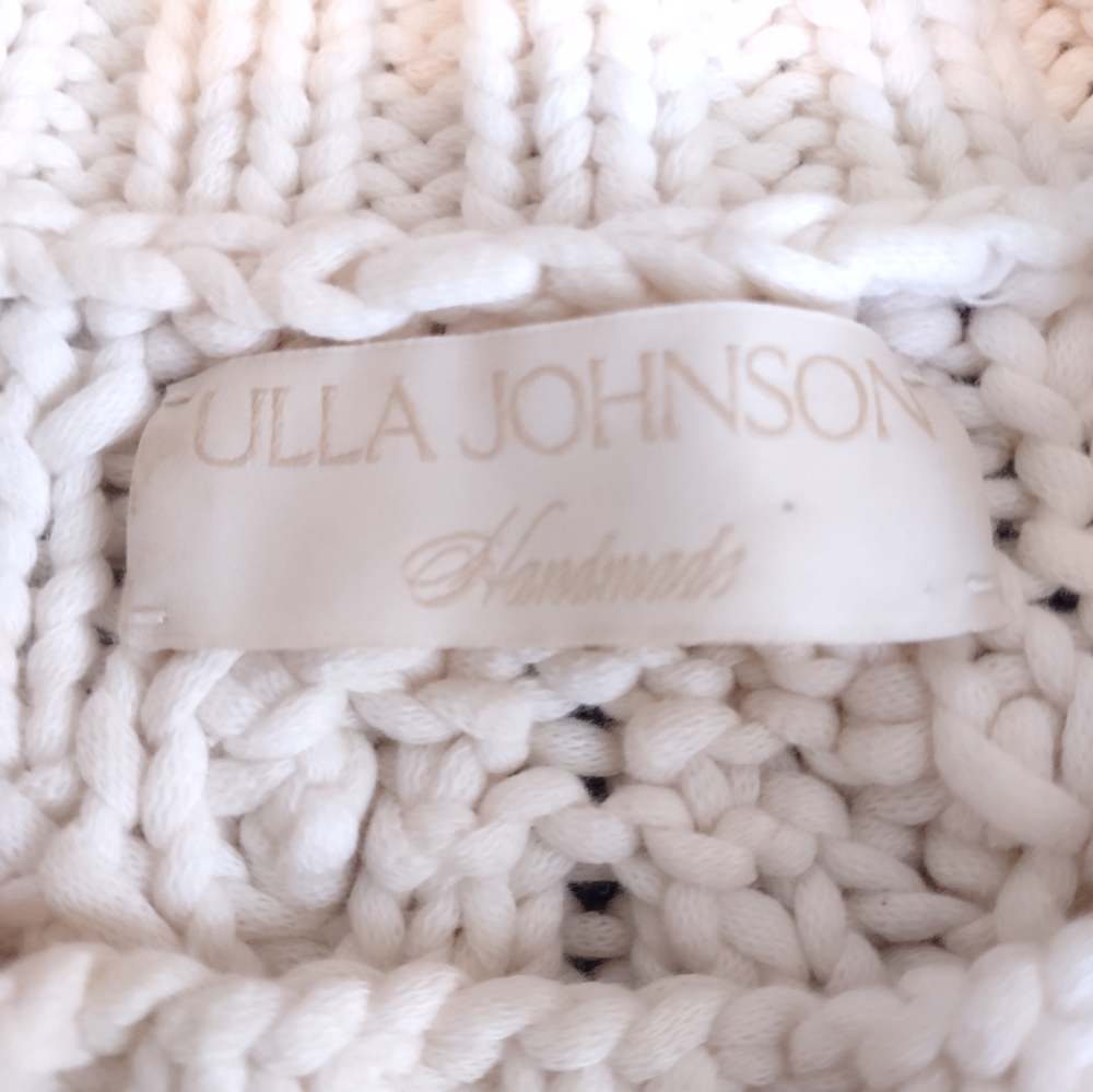 Ulla Johnson M Colette sweater cable knit chunky cream cotton - Picture 8 of 12
